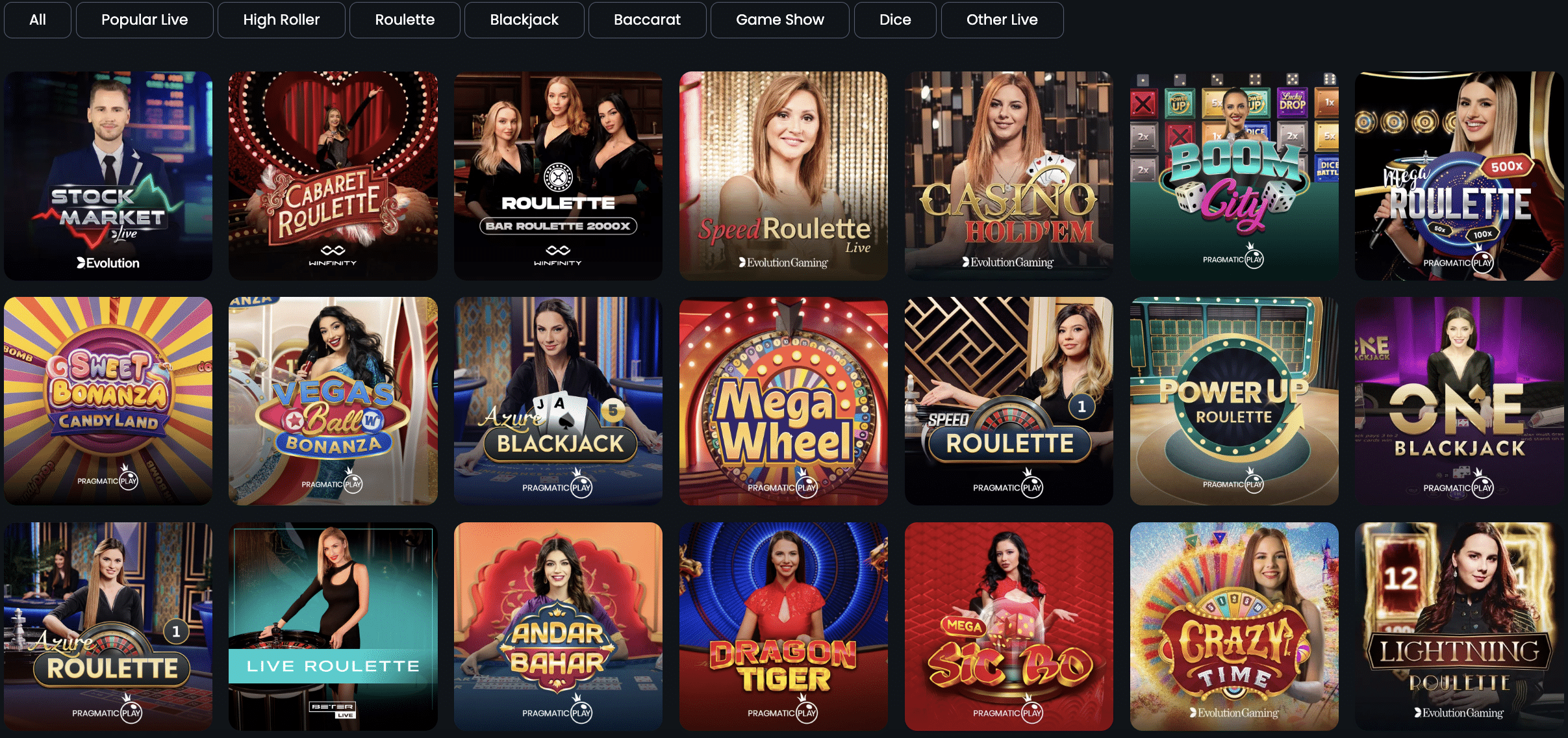 Spinybet live casino